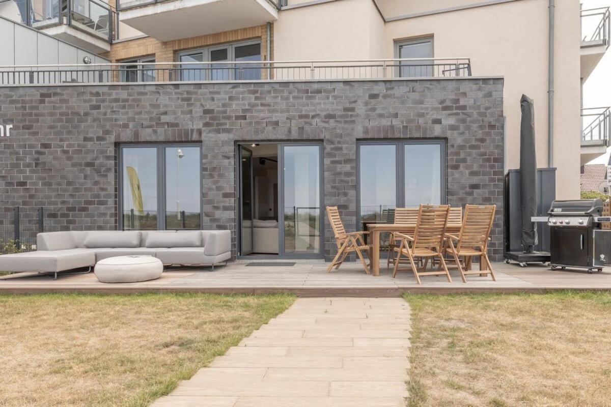 גלווה Luxus Meerblick Strand & Sauna & Garten & Heimkino מראה חיצוני תמונה