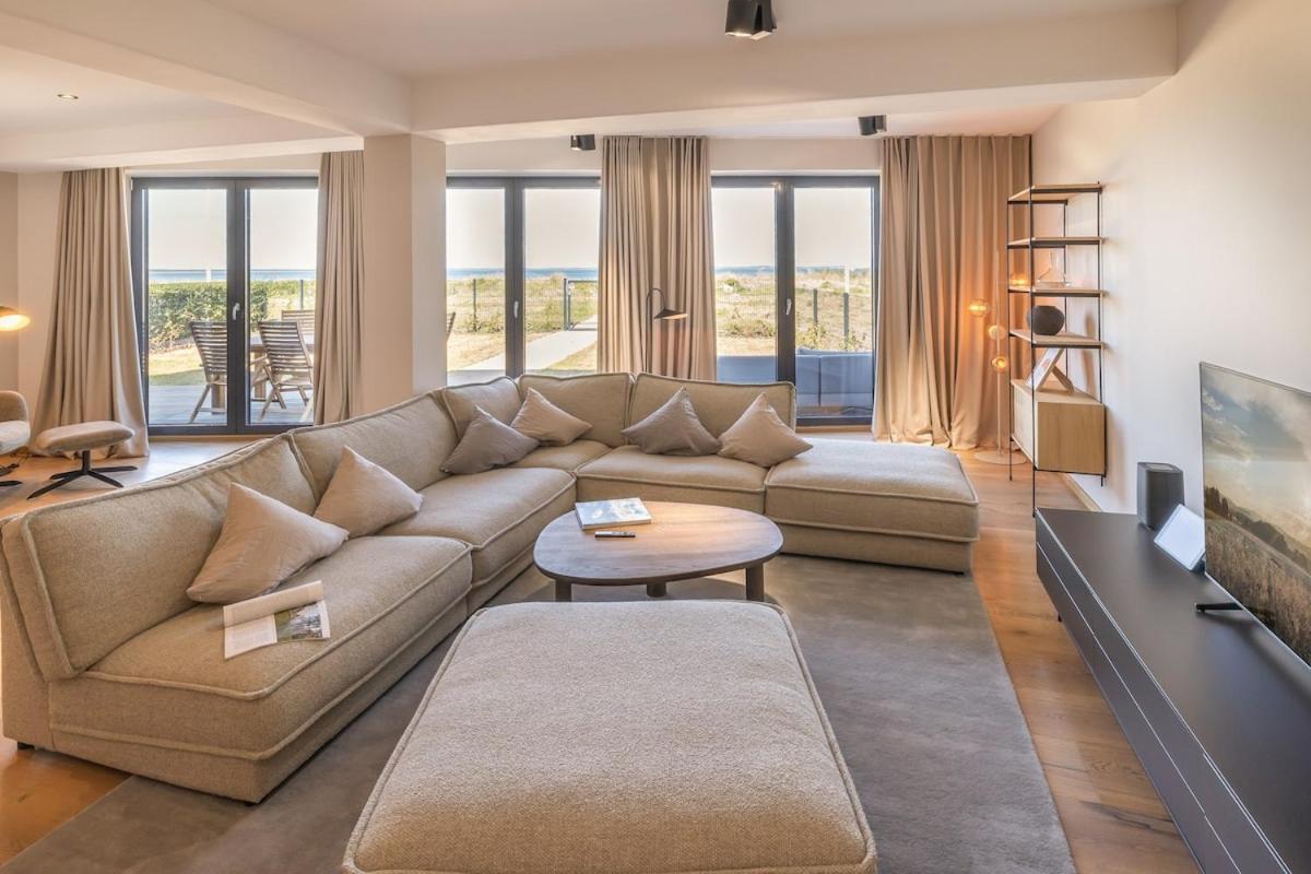 גלווה Luxus Meerblick Strand & Sauna & Garten & Heimkino מראה חיצוני תמונה